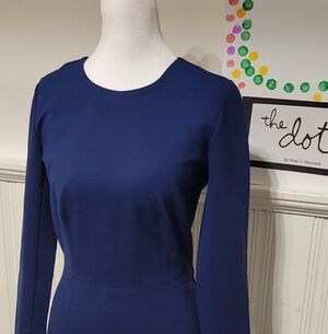 J. Crew Factory Blue Dress